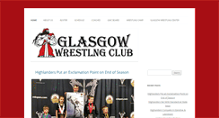 Desktop Screenshot of glasgowwrestlingclub.com