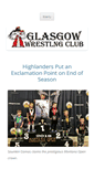 Mobile Screenshot of glasgowwrestlingclub.com